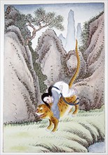 'The Tiger Carries off Miao Shan', 1922. Artist: Unknown