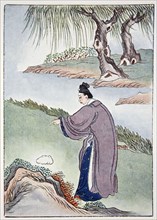 Chia Tzu-Lung finds the stone belonging to Mr Chen the alchemist, 1922. Artist: Unknown