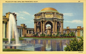 Palace of Fine Arts, San Francisco, California, USA, 1932. Artist: Unknown