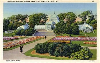 The Conservatory, Golden Gate Park, San Francisco, California, USA, 1932. Artist: Unknown