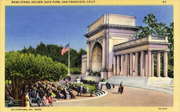 Band Stand, Golden Gate Park, San Francisco, California, USA, 1932. Artist: Unknown