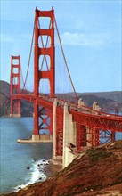 Golden Gate Bridge, San Francisco, California, USA, 1957. Artist: Unknown