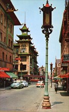 A view in Chinatown, San Francisco, California, USA, 1957. Artist: Unknown