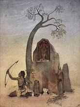 Ekalavya, 1913.  Artist: Nandalal Bose