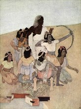 'The Trial of the Princes', 1913.  Artist: Nandalal Bose