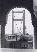 The Sava Bridge, Belgrade, Serbia, Yugoslavia, 1939. Artist: Unknown
