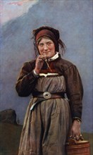 'A Girl from Säterdalen', Norway, c1867-c1907. Artist: Carl Frederik Sundt-Hansen