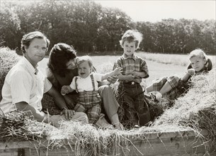 The Royal Family of Sweden on holiday, Öland, Sweden, 1983. Artist: Unknown