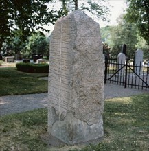 Runic stone at Sparlösa, Västergötland, Sweden. Artist: Unknown