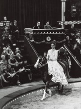 King Carl XVI Gustaf and Queen Silvia of Sweden attending the circus, 1977. Artist: Unknown