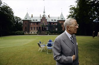 King Gustaf VI Adolf of Sweden at his summer residence, Sofiero Castle, Scania, 1972. Artist: Unknown