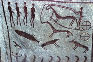 Bronze Age rock carvings, Kivik, Scania, Sweden. Artist: Unknown