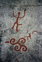 Bronze Age rock carvings, Åby, Östergötland, Sweden. Artist: Mats Alm
