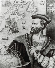 Jacques Cartier, 16th century French explorer. Artist: Unknown