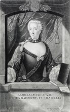 Émilie du Châtelet, 18th century French mathematician, physicist, and author. Artist: Unknown