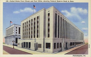 United States Court House and Post Office,  Philadelphia, Pennsylvania, USA, 1941. Artist: Unknown