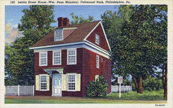 Letitia Street House (William Penn Mansion), Fairmount Park, Philadelphia, Pennsylvania, USA, 1937. Artist: Unknown