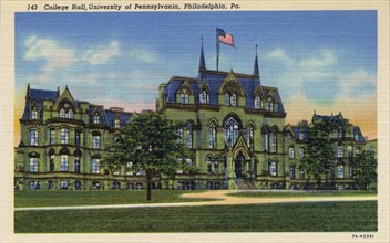 College Hall, University of Pennsylvania, Philadelphia, Pennsylvania, USA, 1937. Artist: Unknown