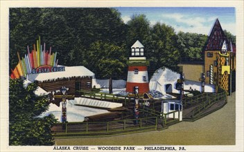 Alaska Cruise ride, Woodside Park, Philadelphia, Pennsylvania, USA, 1947. Artist: Unknown