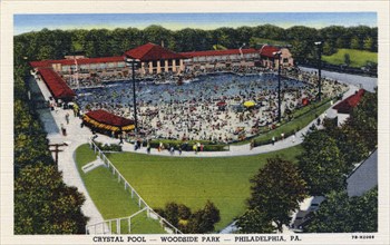Crystal Pool, Woodside Park, Philadelphia, Pennsylvania, USA, 1947. Artist: Unknown