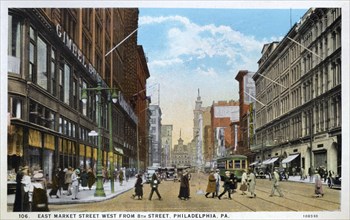 East Market Street west from 8th Street, Philadelphia, Pennsylvania, USA, 1926. Artist: Unknown