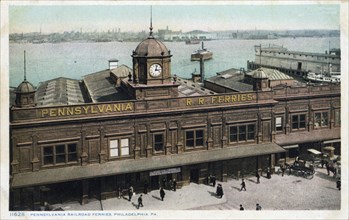 Pennsylvania Railroad Ferries, Philadelphia, Pennsylvania, USA, 1908. Artist: Unknown