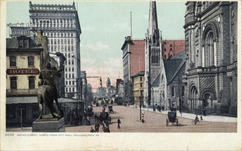 Broad Street north from City Hall, Philadelphia, Pennsylvania, USA, 1905. Artist: Unknown