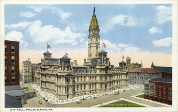 City Hall, Philadelphia, Pennsylvania, USA, 1914. Artist: Unknown