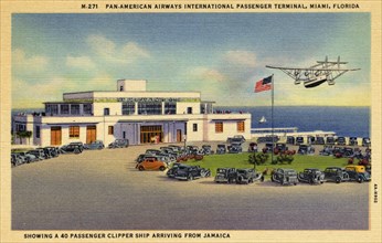 Pan-American Airways international passenger terminal, Miami, Florida, USA, 1934. Artist: Unknown
