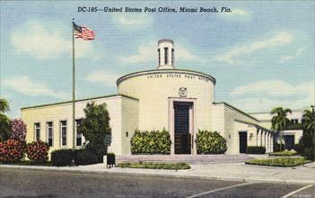 United States Post Office, Miami Beach, Florida, USA, 1945. Artist: Unknown