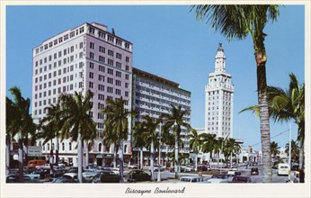 Biscayne Boulevard, Miami, Florida, USA, 1956. Artist: Unknown