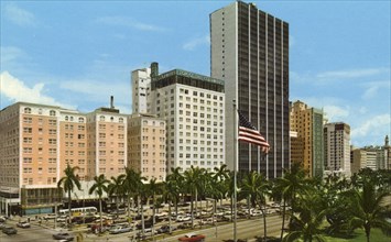Biscayne Boulevard, Miami, Florida, USA, 1967. Artist: Unknown