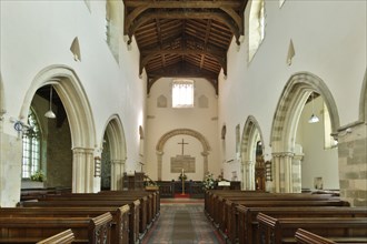 Interior, Priory Church of St Mary, Deerhurst, Gloucestershire, 2010.