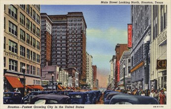 Main Street, Houston, Texas USA, 1940. Artist: Unknown
