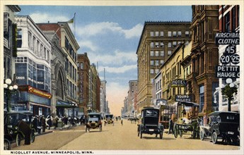 Nicollet Avenue, Minneapolis, Minnesota, USA, 1915. Artist: Unknown