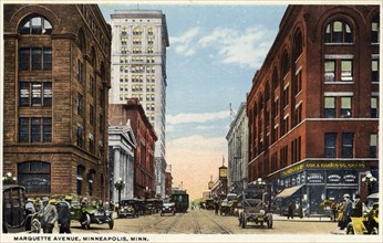Marquette Avenue, Minneapolis, Minnesota, USA, 1915. Artist: Unknown