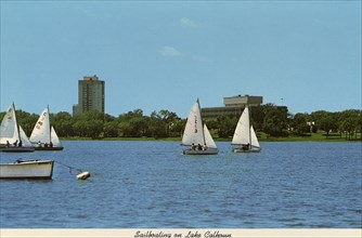 Sailing on Lake Calhoun, Minneapolis, Minnesota, USA, 1970. Artist: Unknown
