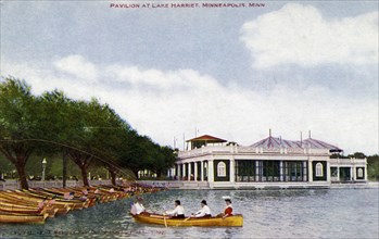 Pavilion at Lake Harriet, Minneapolis, Minnesota, USA, 1910. Artist: Unknown