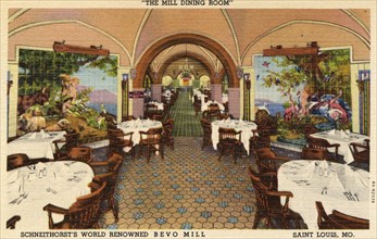 The Mill Dining Room, Schneithorst's World Renowned Bevo Mill, St Louis, Missouri, USA, 1934. Artist: Unknown