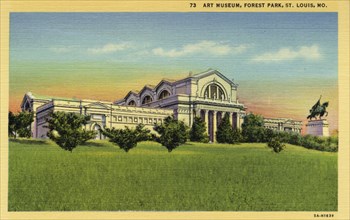 The Art Museum, Forest Park, St Louis, Missouri, USA, 1935. Artist: Unknown