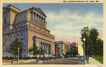 Lindell Boulevard, St Louis, Missouri, USA, 1937. Artist: Unknown