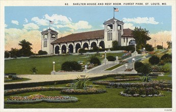 Shelter house and rest room, Forest Park, St Louis, Missouri, USA, 1926. Artist: Unknown