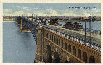 Eads Bridge, St Louis, Missouri, USA, 1915. Artist: Unknown