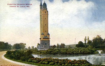Compton Heights Water Tower, St Louis, Missouri, USA, 1907. Artist: Unknown