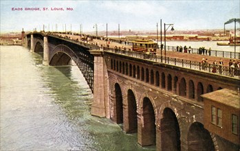 Eads Bridge, St Louis, Missouri, USA, 1910. Artist: Unknown