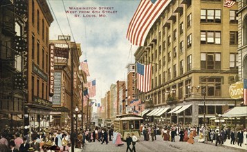 Washington Street, St Louis, Missouri, USA, 1910. Artist: Unknown