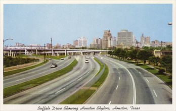 Buffalo Drive, Houston, Texas, USA, 1958. Artist: Unknown