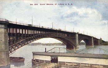 Eads Bridge, St Louis, Missouri, USA, 1906. Artist: Unknown