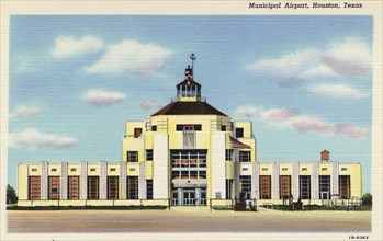 Municipal Airport, Houston, Texas, USA, 1941. Artist: Unknown