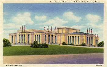 Sam Houston Coliseum and Music Hall, Houston, Texas, USA, 1936. Artist: Unknown